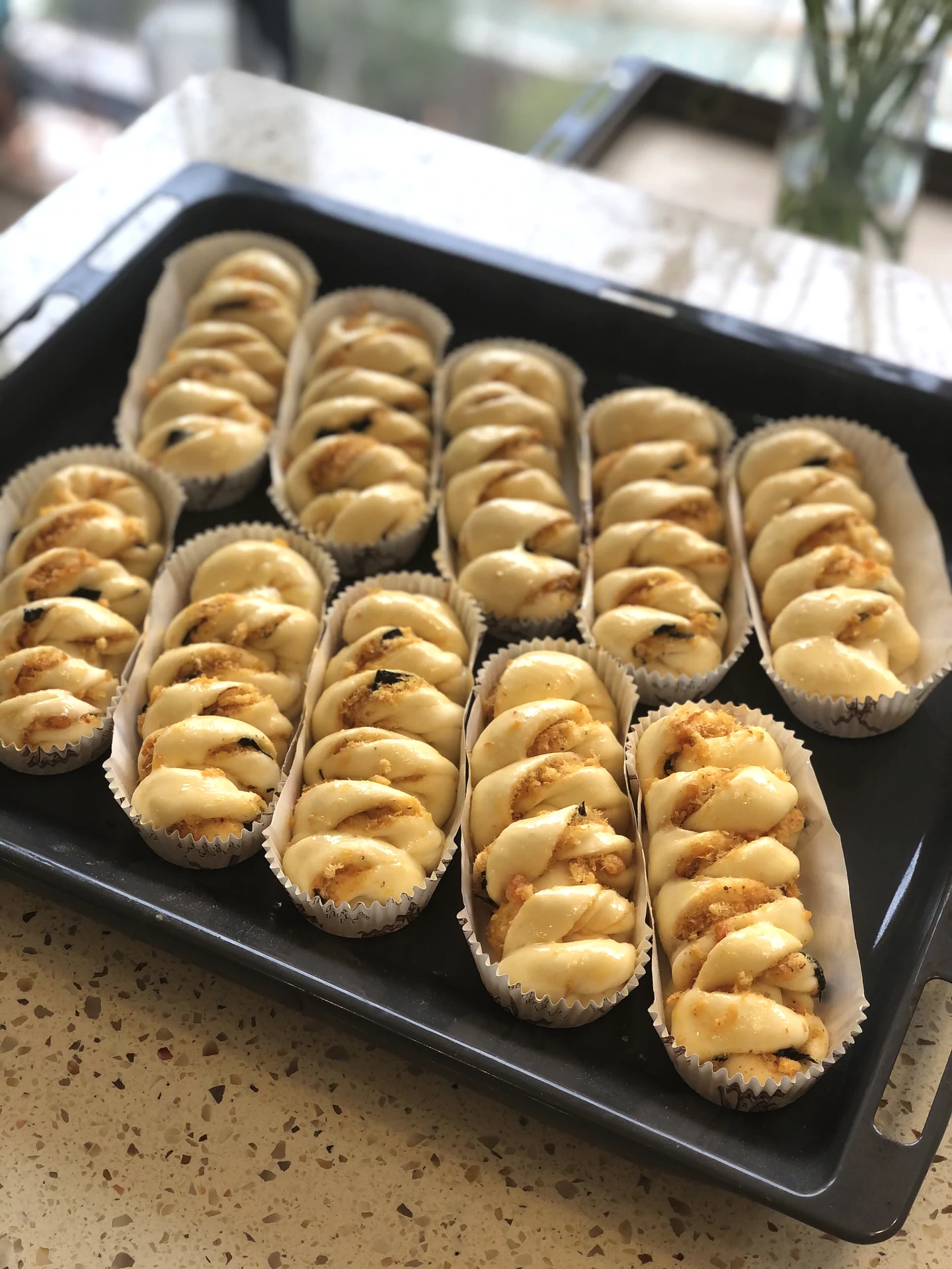 Panecillos de copos de cerdo súper deliciosos, solo hay que dejarlos levar una vez - Step 7