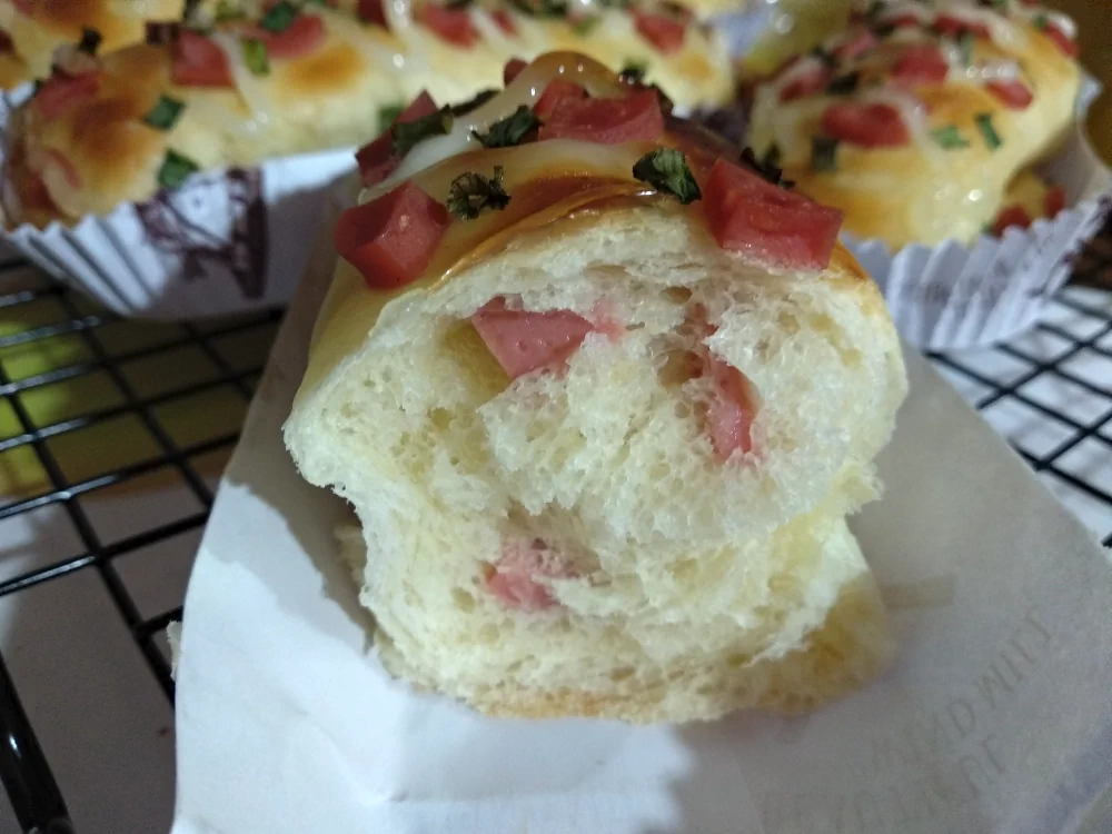 Panecillos de salchicha y cebolleta (súper esponjosos, realmente deliciosos) - Step 14