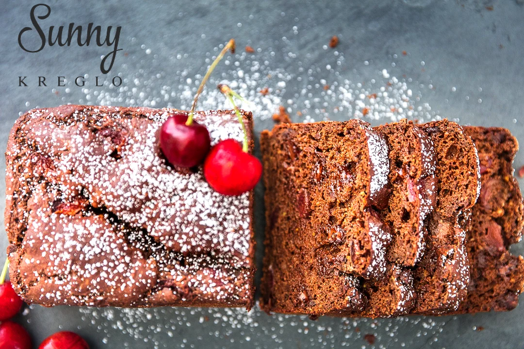 Finished dish photo of Black Forest Quick Bread | Healthy Baking