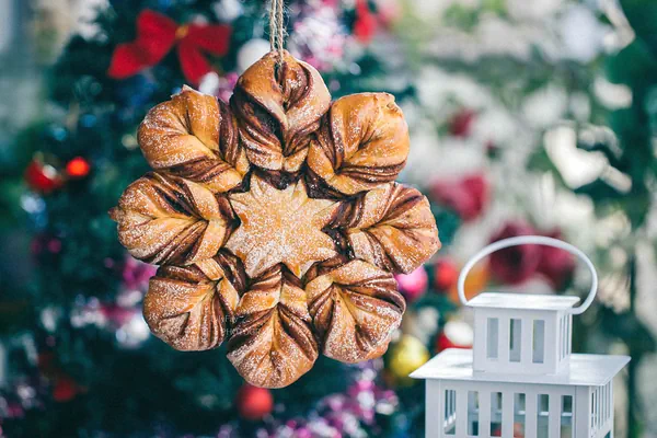 Foto masakan selesai dari Roti Gandum Salju dengan Kayu Manis dan Gula Aren (Populer saat Natal, Fermentasi 1 Kali) B83
