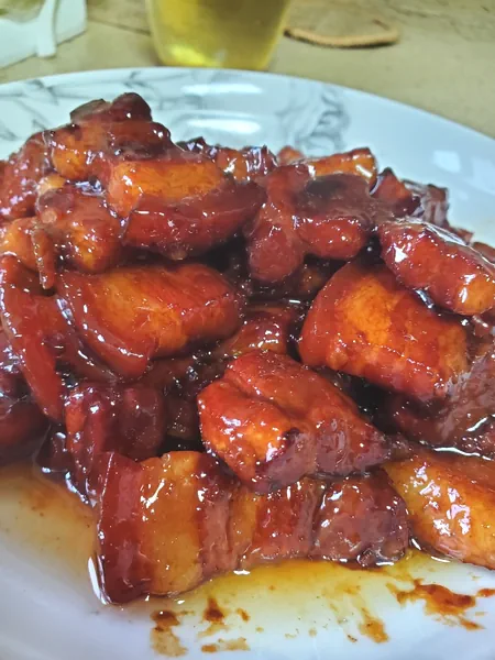 Foto del plato terminado de Estofado de cerdo casero