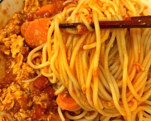 Foto masakan selesai dari Rahasia Resep Mie dengan Telur dan Tomat