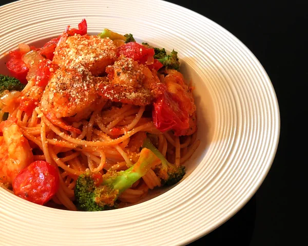 Foto masakan selesai dari Pasta Udang dan Tomat