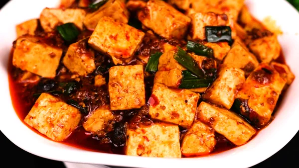 Foto del plato terminado de Mapo Tofu
