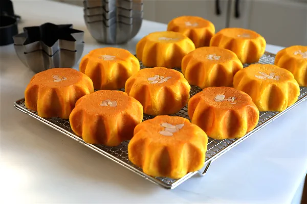Foto masakan selesai dari Saya telah menyiapkan banyak bunga~ Roti drum dengan delapan sisi dan labu