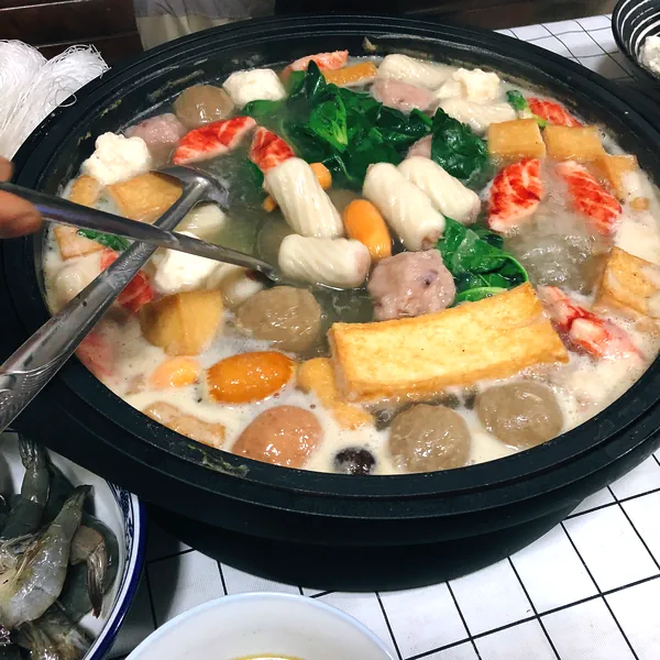 Foto del plato terminado de Sencillo fondue chino casero para la familia