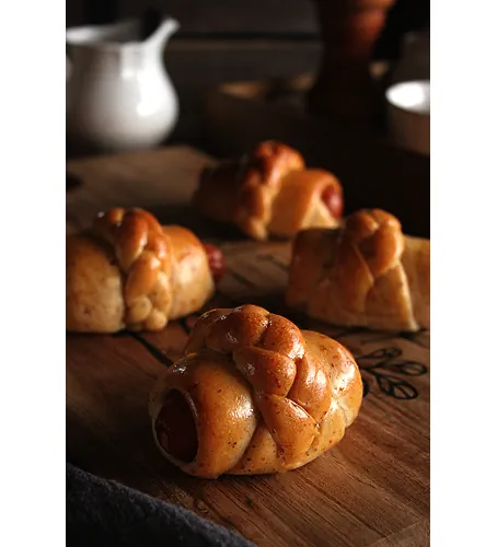 Foto del plato terminado de Panecillos de Salchicha Delicados