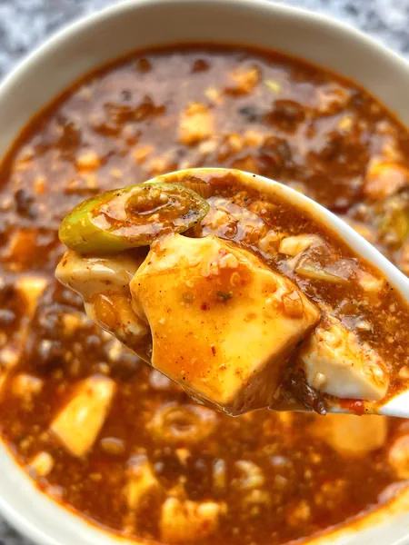 Foto del plato terminado de Mapo Tofu