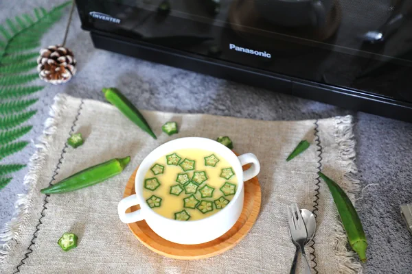 Foto masakan selesai dari Puding Telur dengan Okra