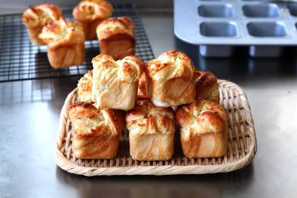 Photo du plat fini de Bouchées de pain au lait de coco