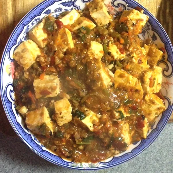Foto del plato terminado de Magisches Mapo Tofu (Cooking Master Boy)
