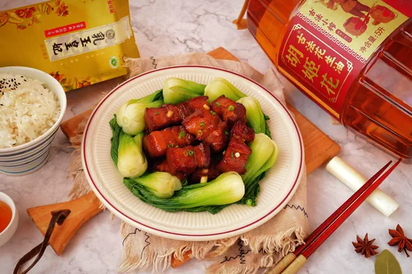 一品红烧肉的成品展示图