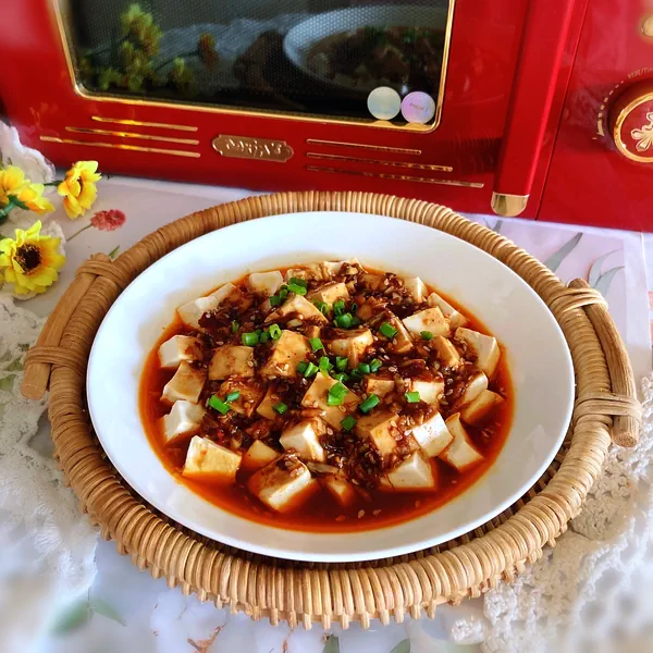 Foto del plato terminado de Mapo Tofu Microondas | Microondas Maxim Le Mans