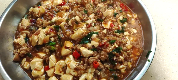 Foto del plato terminado de ¡Comer diez tazones de arroz de una vez! ¡Mamá ya no tiene que preocuparse de que no me guste comer! Casero y delicioso, un artefacto para mezclar con arroz: ¡mapo tofu!