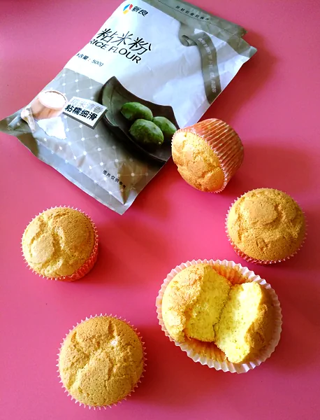 찹쌀가루 케이크의 완성된 요리 사진