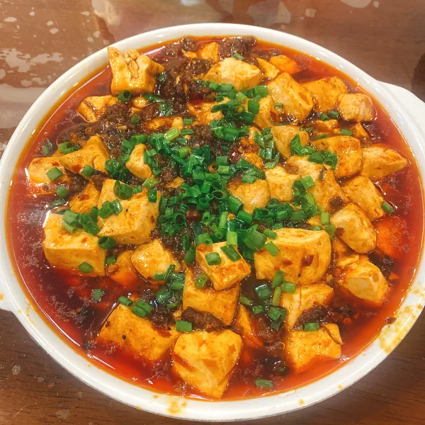 Foto del plato terminado de Mapo Tofu